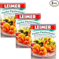 "Leimer Panko" duonos trupinių pakuotė 175 g | švelniai traškūs, birūs ir lengvi | Puikiai tinka traškiai ir universaliai duonai kepti (3 pakuotės)