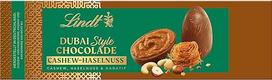 "Lindt Dubai Style" šokoladiniai kiaušiniai su anakardžių riešutais ir lazdyno riešutais | 108 g kiaušinių | Geriausias pieninis šokoladas su anakardžių riešutais ir traškiu "Kadayif" įdaru | Šokoladiniai kiaušiniai | Šokoladinė dovana