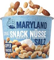 "Maryland Snack Nuts" skrudinti ir sūdyti 275g puodelis - žemės riešutai, anakardžiai ir migdolai riešutų mišinyje - klasikiniai skrudinti ir sūdyti - sandariai uždaromas puodelis (1 x 275g)
