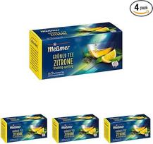 "Meßmer" žalioji arbata su citrina I 25 arbatos maišeliai I veganiška I be glitimo I be laktozės (pakuotė po 4 vnt.)