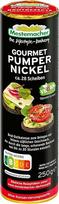 "Mestemacher Westphalian Pumpernickel Round", veganiškas, "Nutri Score A" balas, 60 % rugių grūdų, sodraus aromato, 28 riekelės regioninės duonos, 250 g