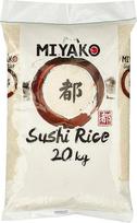 "Miyako Sushi Rice" apvalių grūdų ryžių pakuotė (1 x 20 kg)