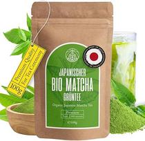"Monte Nativo Organic Matcha" milteliai (100 g) - Matcha arbata Latte - aukščiausios kokybės žalioji arbata - 100 % natūrali ir be priedų