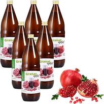 "Mynatura" granatų sultys, 100 % tiesioginės sultys, natūraliai drumstos, 6 l, motinos sultys, be priedų, gausu vitaminų, natūralus produktas, vaisių sultys, desertas, stiklinis butelis (6 l)