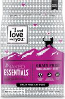 "Naked Essentials" sausas maistas katėms - lašiša ir upėtakis - be grūdų, tikra mėsa, be užpildų, be prebiotikų ir probiotikų, 1,5 kg maišelis