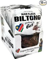 "Nam Flava" - originali Namibijos "Biltong" dovanų dėžutė - 0,6 kg (12 x 50 g) - jautienos džerkai, džiovinta mėsa, daug baltymų