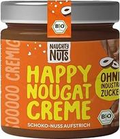 "Naughty Nuts Organic Happy Nougat Spread" - veganiškas, be palmių aliejaus ir rafinuoto cukraus - 250 g