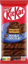 "Nestlé KitKat" dvigubas šokoladinis batonėlis, traškus vaflinis su kreminiu šokolado įdaru, padengtas marmuriniu šokoladu, 1 pakuotė (1 x 99 g)