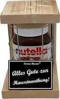 "Nutella" - avarinis rezervas - metalinės grotelės - laimingas namų šildymas - namų šildymo dovana - "Nutella" dovanų idėja su medžiu vyrams ir moterims