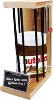 "Nutella" dovana Gimtadienio proga Geležinis rezervinis tinklelis "Nutella" stiklinė (1 x 450 g) Tekstas juodas / juodas / laimingo gimtadienio