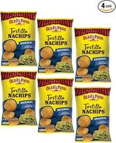 "Old El Paso Tortilla Nachips Original" - kukurūzų kepti tortilijų traškučiai - be glitimo - 1 x 185 g (4 vnt.)