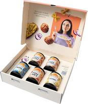 "Ostmann Spices" - "Spicy Allstars" dovanų dėžutė, prieskonių rinkinys su 5 "Let's Do Classic" prieskonių mišiniais perdirbamuose prieskonių indeliuose, maisto gaminimo dovana įkurtuvėms