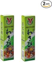 "Pamai Pai®" dviguba pakuotė: 2 x 43 g aštrios wasabi pastos tūbelės suši žalia krienų wasabi pasta