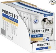 "Perfect Fit Indoor 1+" drėgnas ėdalas suaugusioms naminėms katėms nuo 1 metų, palaiko gyvybingumą, įvairios veislės