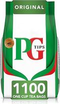 "PG Tips" vieno puodelio piramidės formos arbatos maišeliai (1 pakuotė, iš viso 1100 arbatos maišelių)
