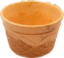 "PJaspert Eiswaffeln" vafliniai puodeliai "S" 80 ml 44 x 71 mm (24 vnt.)