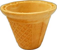 "PJaspert Eiswaffeln" vafliniai puodeliai apvalūs 55 ml 52 x 65 mm skersmens (50 vnt.)