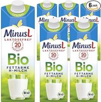 "Pufai Minus H-milk" 1,5 % riebumo pienas be laktozės 1000 ml x 6 vnt.