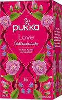 "Pukka" ekologiška vaistažolių arbata "Meilė su rožėmis, ramunėlėmis ir levandomis", 20 arbatos maišelių, 6 x 20 g