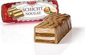 "Reber Layer Nougat" Alpių pieno šokoladas su lazdyno riešutais Puiki dovana 1 x 48g