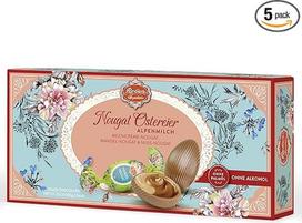 "Reber Nougat" velykinių kiaušinių rinkinys - šokoladiniai kiaušiniai su migdolų riešutais ir riešutais - puikus Velykų skanėstas