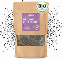 "RheinNatur" ekologiškos chia sėklos 1 kg - 100 % ekologiškos chia sėklos, kuriose gausu baltymų, skaidulų ir omega-3 riebalų rūgščių - idealiai tinka salotoms, jogurtui, dribsniams ir chia vandeniui - 1000 g maišelis