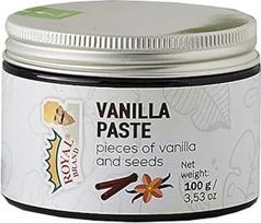 "Royal Brand" vanilės pupelių pasta - Burbono vanilės pasta 100 g Gurmaniška vanilė virėjams ir desertams - intensyvus vanilės aromatas be konservantų virėjams, gaminant maistą namuose, kepant, gaminant desertus