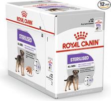 "Royal Canin Sterilised Mousse" | 12 x 85 g | Visavertis maistas suaugusiems ir kastruotiems šunims nuo 10 mėn. amžiaus | Virškinami baltymai