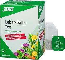 "Salus" kepenų tulžies arbata - 1 x 15 filtrų maišelių (30g) - gydomoji arbata - vaistažolių arbata Nr. 18a - skatina tulžies tekėjimą ir riebalų virškinimą