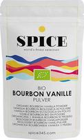 "Spice Organic Bourbon Vanilla Powder", 10 g, ekologiškos vanilės pupelės, maltos kontroliuojamoje ekologinėje žemdirbystėje (Madagaskaras), tikra malta Burbono vanilė (vanilės milteliai)
