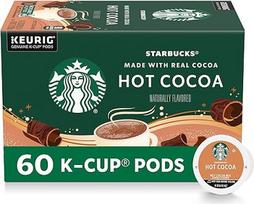"Starbucks Hot Cocoa" K-Kupų kavos pupelės - karšta kakava "Keurig" kavos virimo aparatui - 6 dėžutės (iš viso 60 kapsulių)