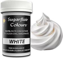 "Sugarflair" maistiniai dažai "Pasta White Pasta", skirti fondanui ir marcipanui, pastos spalvos - 25 g