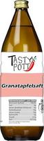 "Tasty Pott" tiesioginės granatų sultys, pagamintos iš 100 % motinos sulčių, veganiškos vaisių sultys, natūraliai drumstos, granatų sultys, sultys, granatų vitaminas C, stiklinis butelis, 1000 ml