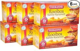 "Teekanne Rooibos Cream Caramel" 6 pakuotės (6 x 20 arbatos maišelių) 6 x 35 g