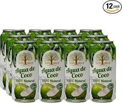 "Tesoro Natural Agua de Coco", 100 % natūralus kokosų vanduo, 12 x 500 ml skardinių