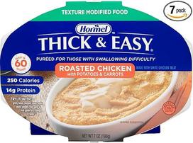 "Thick & Easy Purees" tyrelė "Puree", 60748 ml, paruošta naudoti, kepta vištiena su bulvėmis ir morkomis, 60748 - pakuotė po 7 vnt.