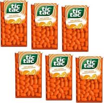 "Tic Tac Tic Tac Orange" apelsinų skonio dražė (6 x 18 g)