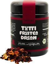 "Urban Tea Factory" ekologiškos arbatos mišinys "Tutti Fruitea Dream" Ekologiška vaisių arbata su miško vaisiais violetinėje stiklinėje 50 g birios aukščiausios kokybės ekologiškos arbatos 100 % natūrali veganiška arbata