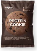"Vilgain" baltyminiai sausainiai (80 g) Brownie - sausainiai be glitimo, be pridėtinio cukraus, daug skaidulų turintys užkandžiai su 19 g baltymų, minkšti baltyminiai sausainiai raumenims stiprinti ir regeneruoti
