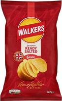 "Walkers Ready" sūdyti traškučiai, 6 x 25 g