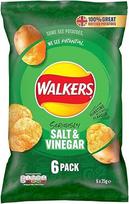 "Walkers" druskos ir acto traškučiai 4 x 6 x 25 g