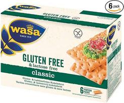 "Wasa Crispbread" sausainiai be laktozės ir glitimo, 240 g pakuotė, 6 porcijos 40 g