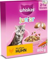 "Whiskas Junior" sausas maistas - sausas maistas mažoms katėms - vištiena - 5 x 800 g