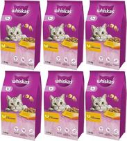 "Whiskas Adult 1+" sausas maistas suaugusioms katėms su vištiena, 6 maišeliai, 6 x 1,4 kg - aukštos kokybės sausas maistas suaugusioms katėms nuo 1 metų - galima įsigyti įvairių pakuočių