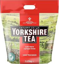 "Yorkshire Tea" - gaivinantis, stiprus juodosios arbatos mišinys - teisingas užpilas, kruopščiai sumaišytas, kad būtų vientisas ir aromatingas - 1040 arbatos maišelių
