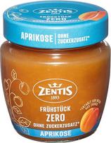 "Zentis Breakfast Zero Apricot" - 210 g vaisių užtepėlė be pridėtinio cukraus ir be kvapiųjų medžiagų, švelnios vaisių natos