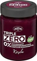 "Zentis Triple Zero Cherry" - 185 g vaisių užtepėlė be pridėtinio cukraus, be saldiklių ir konservantų, kurioje 75 % vaisių