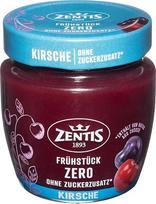 "Zentis Breakfast Zero Cherry" - 210 g vaisių užtepėlės be pridėtinio cukraus ir be kvapiųjų medžiagų - subalansuotas vyšnių malonumas