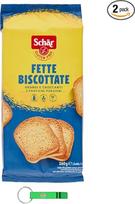 2x "Schär Fette Biscottate" sausainiai be glitimo, dideli ir traškūs, 260g + "Beni Culinari" nemokamas raktų pakabukas