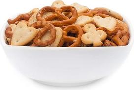 3 x 1 kg Kokteilių mišinys Druska Konditerinė druska Druska Pretzels Crisp Mix Vegetariškas Švelniai sūdytas Mažai riebalų